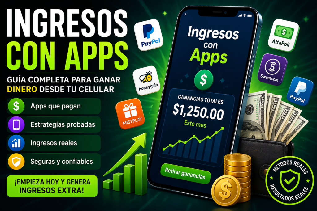 Ingresos con Apps: Guía Completa para Ganar Dinero desde tu Celular en 2026