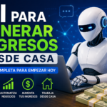 AI para generar ingresos desde casa: guía completa para ganar dinero online desde cero