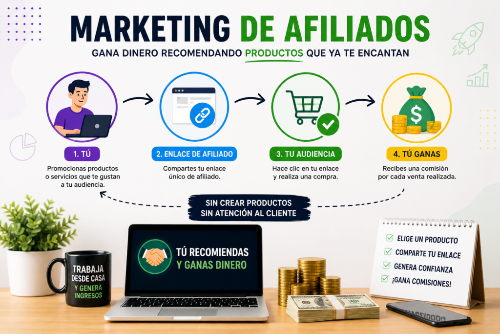 cómo ganar dinero con afiliados sin invertir