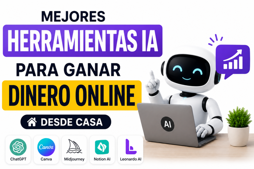 Herramientas IA para ganar dinero online desde casa