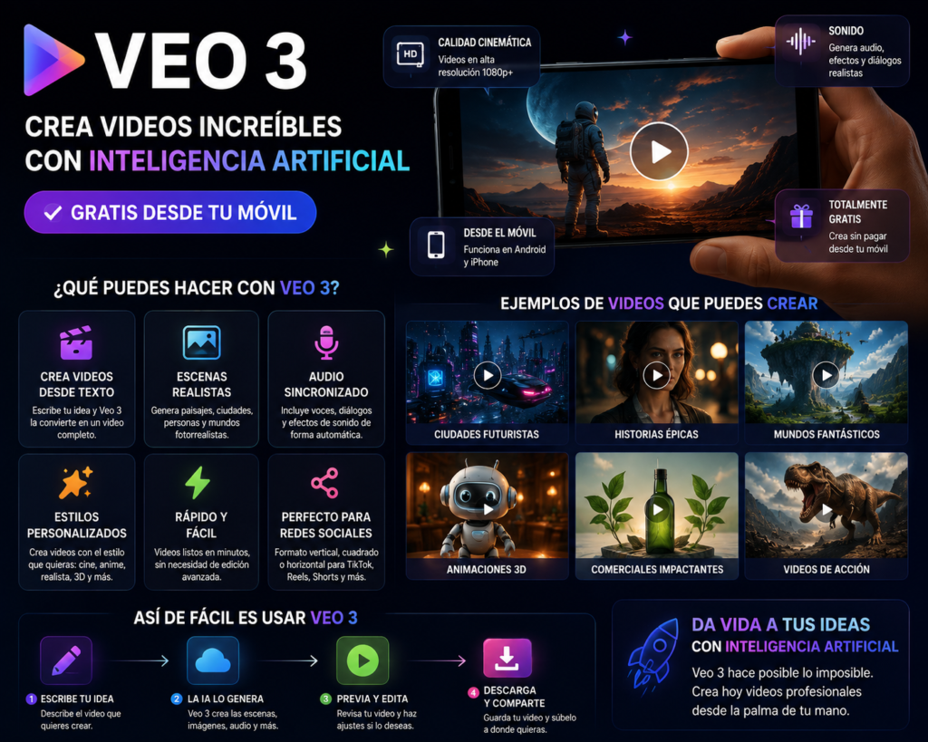 Cómo hacer videos con Veo 3 gratis