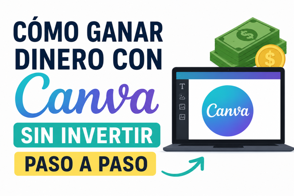 Cómo ganar dinero con Canva sin invertir en 2026 paso a paso