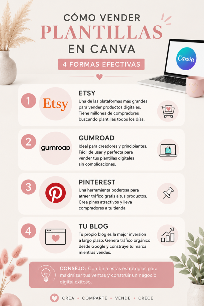 ganar dinero creando plantillas en canva 
