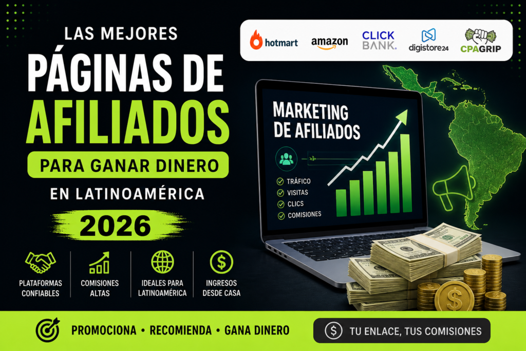 Las Mejores Páginas de Afiliados para ganar dinero sin invertir