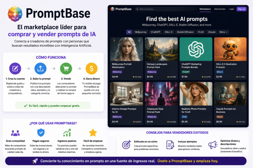Vender prompts de AI