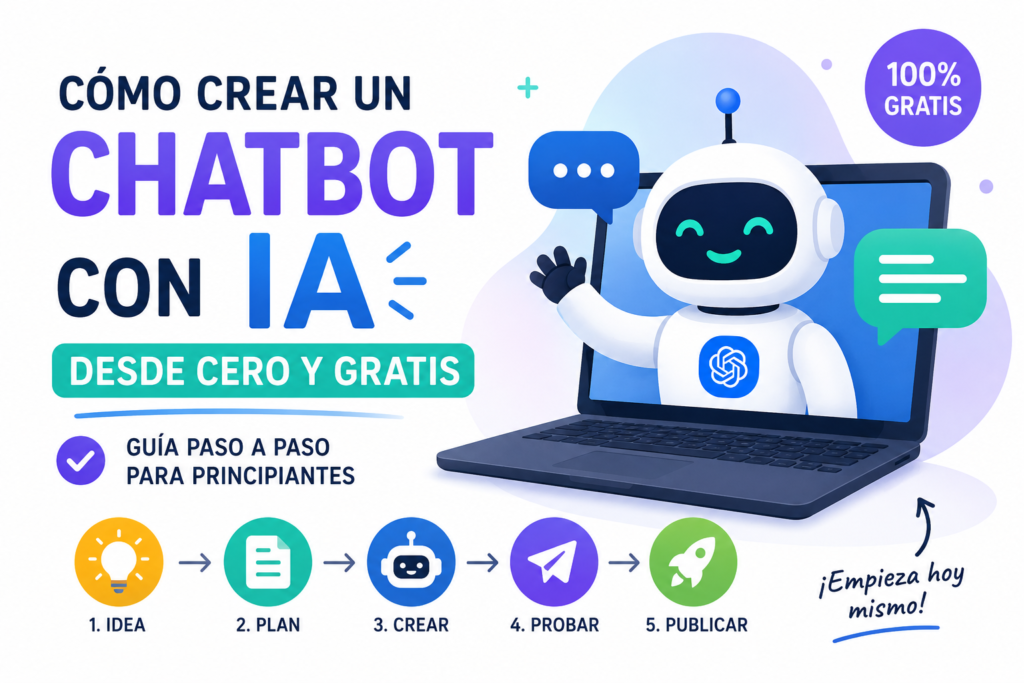 Cómo crear un chatbot con IA desde cero y gratis paso a paso