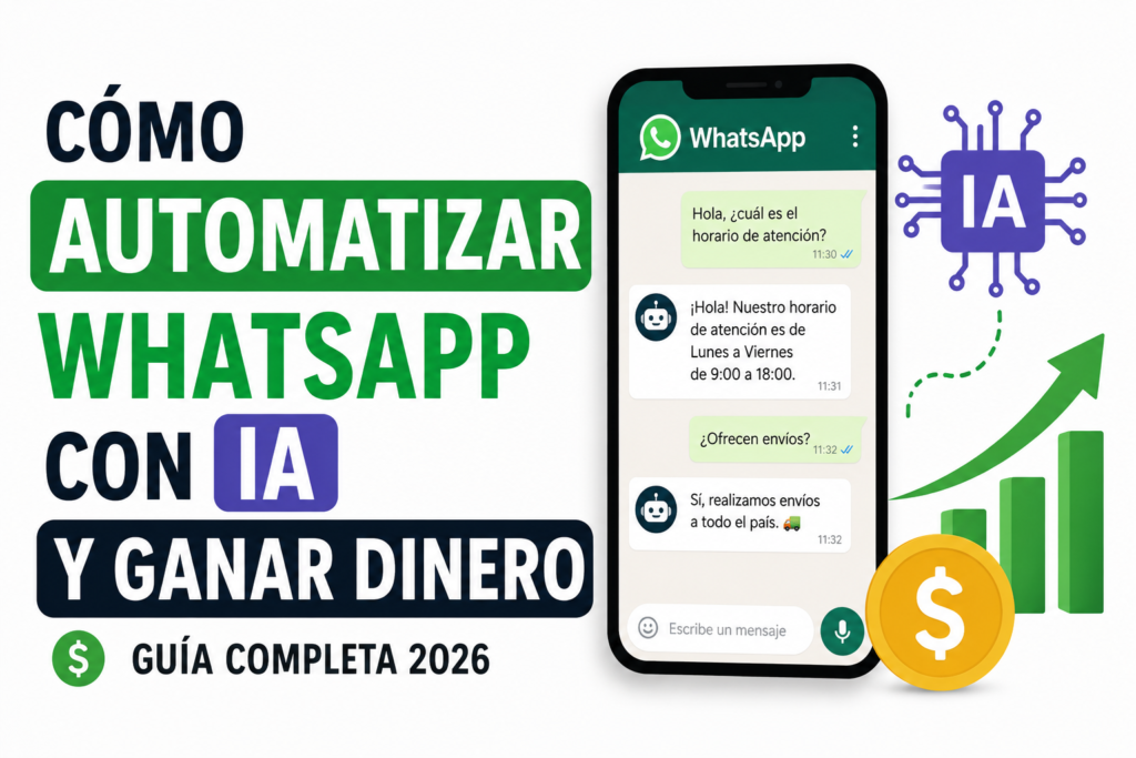 Cómo automatizar WhatsApp con IA para ganar dinero