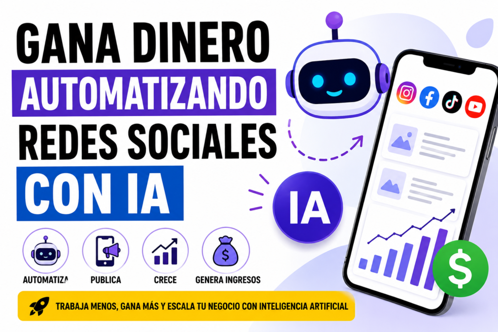 Cómo ganar dinero y automatizar redes sociales con IA