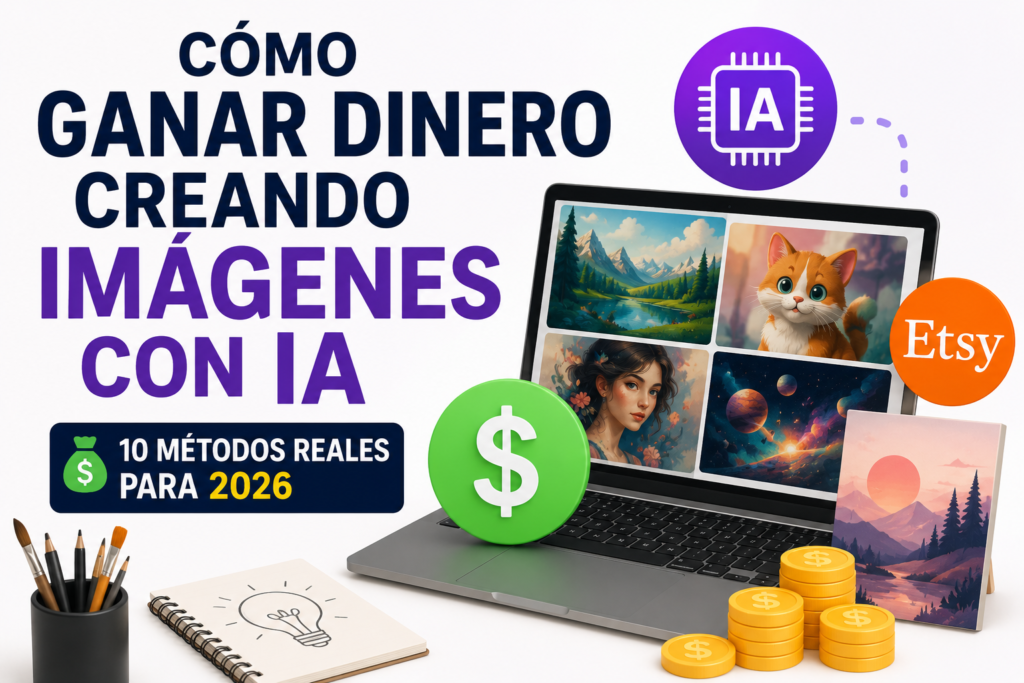 Cómo ganar dinero creando imágenes con IA paso a paso